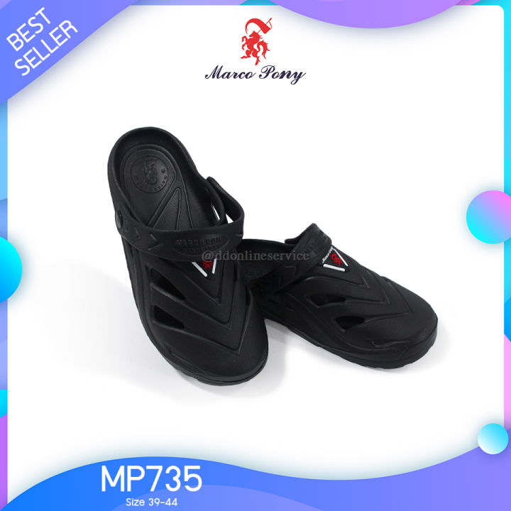 marco-pony-รุ่น-mp735-รองเท้าแตะปิดหัว-รองเท้าแตะสวมผู้ชาย-รองเท้าลำลอง-รองเท้าหัวโต-รองเท้ารัดส้น-พื้นนุ่ม-ใส่สบาย