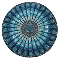 Indian Mandala Hawaii Sunproof Round Beach Throw Tapestry Hippy Boho Gypsy Tablecloth Beach Shawl 60 Inches