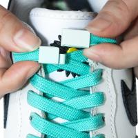 【HOT】☏◕ 1 No Tie Shoe Laces Magnetic Metal Lock Elastic Shoelaces Sneakers Men and women Shoes Accessories Lazy Shoelace