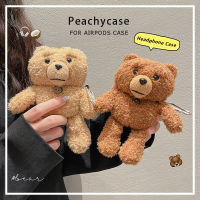 ตุ๊กตาน่ารักเคสหูฟังบลูทูธไร้สายกำมะหยี่ขนยาวเข้ากันได้กับ Airpods 2 Pro Air Pod 3ปลอกป้องกันการสูญเสียฝาครอบสำหรับ Airpod 1 2ที่ใส่หูฟัง