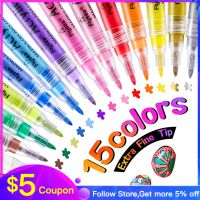 【hot】 Pack of 15 Paint 0.7mm Extra for Painting Markers Kids Adults Card Making