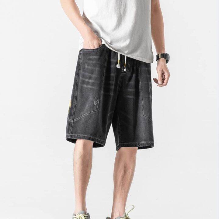 n-a-mens-printed-knee-length-loose-plus-size-cropped-pants-plus-size-mens-summer-denim-shorts-color-a-size-7xlcode