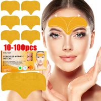 10 1box(100 10pcs) Forehead Firming Mask Anti Age Head Lines Remover Lifting Forehead Patch Smooths Fine Lines Wrinkles Sticker