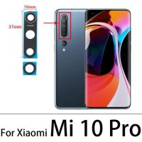 เลนส์กระจกกล้องหลังของแท้2ชิ้นสำหรับ Xiaomi Mi Note 10 10T Pro Lite Poco F1 X2 F2 Pro Redmi Note 11 8 Pro 9 Pro Max 8T 9S