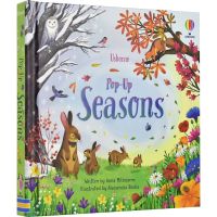 Usborne pop up seasons four seasons stereoscopic Book hardcover 3D stereoscopic picture book enlightenment cognition 3-6 years old imagination hand eye coordination English books English original imported childrens books