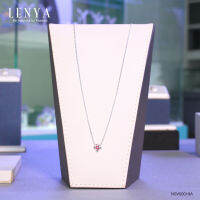 Lenya Jewelry  สร้อยคอเงินแท้ 925 ประดับพลอยตรงกึ่งกลาง ให้ความรู้สึกหรูหรา เป็นเอกลักษณ์