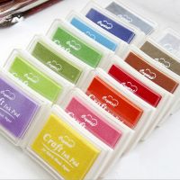 15 Colors Inkpad Handmade DIY Craft Oil Based Ink Pad for Fabric Wood Paper Scrapbooking Ink pad Finger Painting