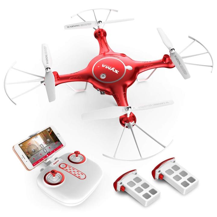 โดรน-โดรนติดกล้อง-ไซม่า-โดรนบังคับวิทยุ-ควอดคอปเตอร์-เครื่องบินโดน-มีกล้องถ่ายสด-พร้อมชุดแบตและอะแดปเตอร์แท้-syma-quadcopter-rc-drone-x5uw-camera-720p-fpv