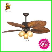 พัดลมโคมไฟ WINFAVOUR CF-SP003MBK สีดำ/น้ำตาล 52 นิ้ว 3 หัวCEILING FAN LIGHT WINFAVOUR CF-SP003MBK 52" BLACK/BROWN 3-LIGHT **ราคารวม Vat แล้วค่ะ ไม่มีบวกเพิ่ม**