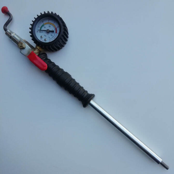 hand-operated-tire-quick-inflatable-rod-large-car-air-filling-inflating-rod-with-head-of-pressure-meter-connector-tire-repair-kit