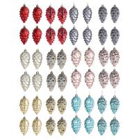 Christmas Imitation Pine Cone Decoration Pine Cones for Christmas Tree 8Pcs Hang On Pine Cone Painted Ornaments Glitter Pinecone Christmas Ornament for DIY Crafts Fall Thanksgiving Day chic