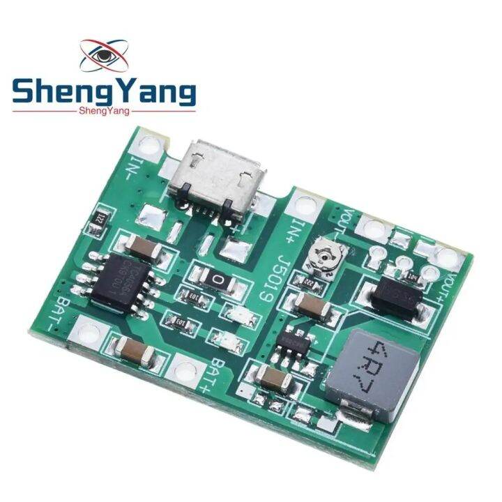 shengyang-new-lithium-li-ion-18650-3-7v-4-2v-battery-charger-board-dc-dc-step-up-boost-module-tp4056-diy-kit-parts