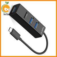 เครื่องอ่านการ์ดความจำฮับ Type-C สำหรับคอมพิวเตอร์ KV3P เครื่อง USB 4พอร์ตอะแดปเตอร์ USB-C ตัวขยาย USB แยก2.0