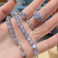 [COD] Korean style temperament new love zircon ring exquisite girls index finger trendy street shooting accessories