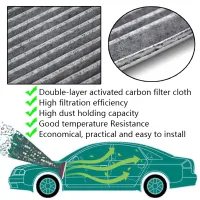 /// 2014~on Charcoal activated carbon cabin air filter For Kia  ALL New Sorento