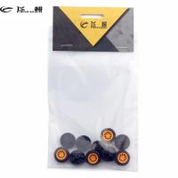 Feichao 10Pcs Mini Wheels 2*18Mm DIY RC Electronic Toy Kit Plastc Wheel Small Technology Production Item