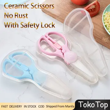 Infant Feeding Aid Scissors Ceramic Baby Food Scissors For Baby Supplies