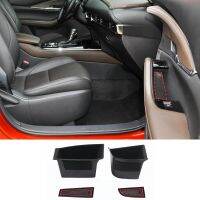 For 2020-2023 Mazda CX-30 ABS Black Car Front And Rear Door Armrest Storage Box Container Tray Car Interior Essories LHD RHD