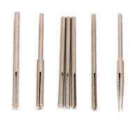 10/12 Pcs Cylinder Cone Straight Mandrels 2.35/3mm Shank Sandpaper Clamp Split Mandrels Handle Tools for Sanding Disc