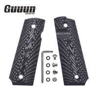 Guuun 1911 Grips G10 Full Size Gov Commander Grip Starburst Texture