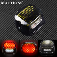 Motosikal Asap Lampu Ekor Merah Layback Lampu Plat Lesen Brek untuk Harley Sportster Touring A Softail Electra Glide Boy