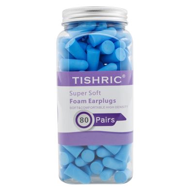 【CW】❍✑❧  TISHRIC 160pcs Super Soft Foam Earplugs Density Noise Protection Sleeping Ear Plugs Earplug