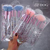 【CW】 ZZDOG 7Pcs Makeup Tools Set Handle Eyeliner Blending Blush Brushes With