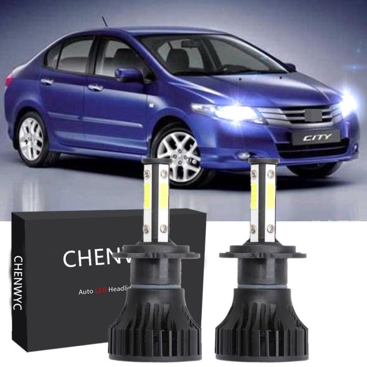 หลอดไฟหน้า-led-6000k-สีขาว-สําหรับ-honda-city-tmo-5thgen-ปี-2008-2014-2-ชิ้น-รับประกัน-10-เดือน