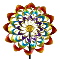 กังหันลม Colorful Flower Win Wind Spinner