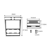 ที่คลุมภายในรถใหม่แฟชั่นรถคาร์บอนไฟเบอร์แผงควบคุมส่วนกลางสติ๊กเกอร์ตกแต่งแผง CD แต่งรถสำหรับ Ford Mustang 2005-2009อุปกรณ์เสริมรถยนต์