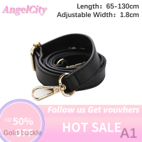 ?AngelCity แฟชั่นสายคล้องไหล่หนัง PU แบบคาดลำตัวสายกระเป๋ายาว130ซม. กระเป๋าเปลี่ยนได้สองชั้นเข็มขัดหัวเข็มขัดแบบ DIY