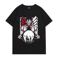 Japan Anime Attack On Titan T Shirt Men Eren Jaeger Graphic Casual Fashion Short Sleeve T-Shirt Oversized Tees Unisex Streetwear S-4XL-5XL-6XL