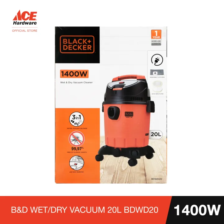 B&D WET/DRY VACUUM 20L BDWD20 Lazada PH