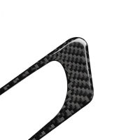 【cw】 Suitable for Audi New Q7 SQ7 4M Carbon Fiber Central Control Co-Pilot Armrest Panel Accessories Modified Car Decoration ！