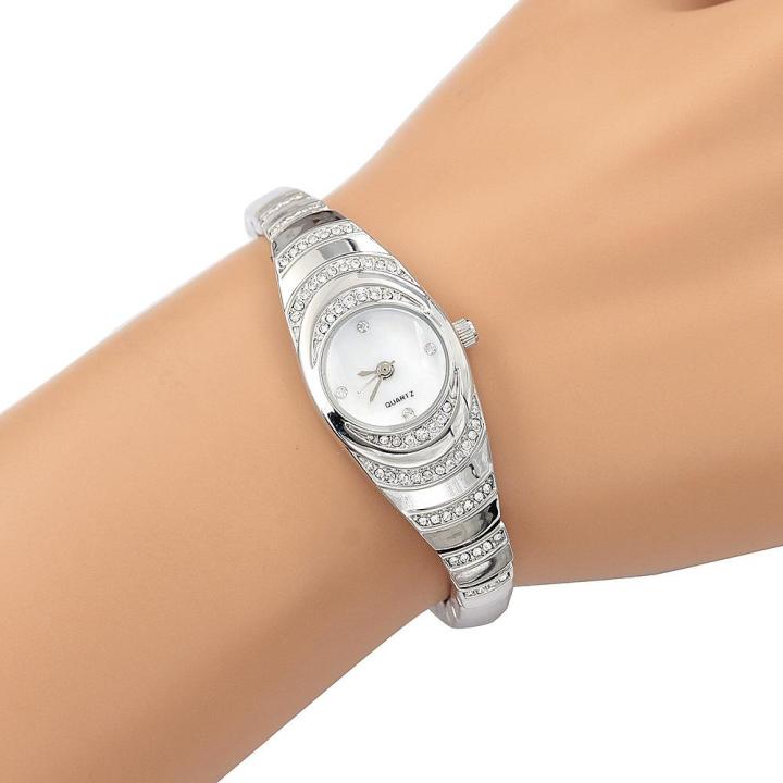 สร้อยข้อมือผู้หญิงนาฬิกาข้อมือประดับเพชรระลอกใหม่นาฬิกาผู้หญิงกำไลข้อมือใบหน้า-fritillaria-จุดนาฬิกาผู้หญิง