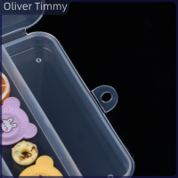 Oliver Timmy กล่องใสสำหรับเด็ก,1ชิ้น5ช่องกล่องพลาสติกใสส้อมผลไม้กล่องเครื่องประดับต่างหูเครื่องมือจัดงานเครื่องประดับกล่องของขวัญแหวนสำหรับเครื่องประดับ