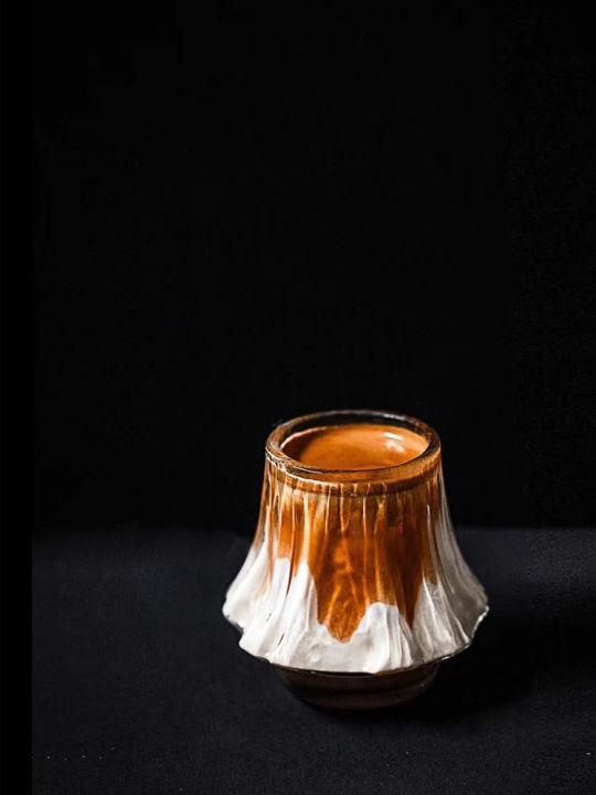 ร้อน2022-chamvin-liu-siyu-ออกแบบทำงานจำกัดถ้วยกาแฟสกปรกแก้วลาเต้เอสเพรสโซ่ชงไวน์น้ำชาถ้วยวิสกี้แว่นตา