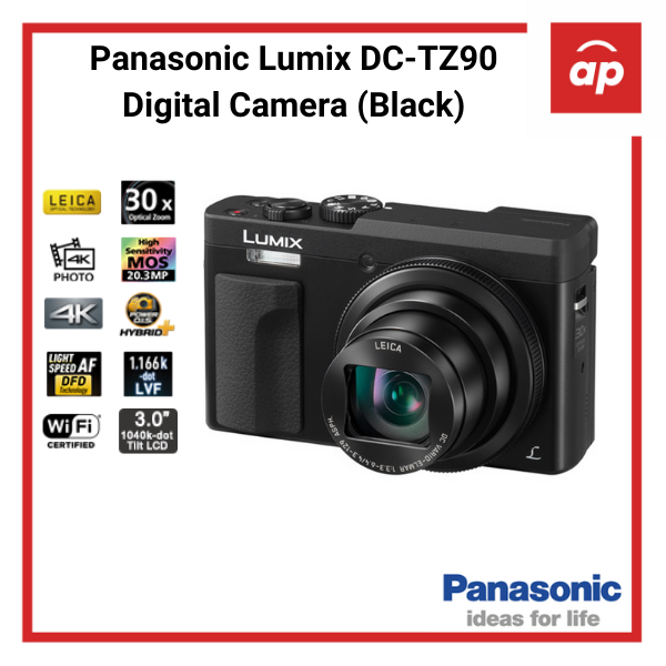 Local 12mths Warranty) Panasonic Lumix DC-TZ90 Digital Camera