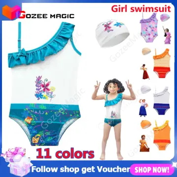 Encanto Mirabel One-piece Swimwear Kids Girl Summer Beach Bikini Swimsuit  Bathing Suit Swimming Costume