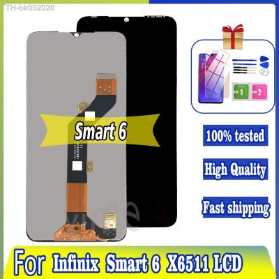 ☾■ 6.6 Original LCD For Infinix Smart 6 LCD Display Touch Screen For Smart 6 X6511 LCD Replacement Digitizer Panel Assembly