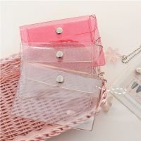 Fashion Transparent Waterproof Pvc Women Card Case Business Card Holder Men Credit Card Bag Id Card Mini Wallet Girls Coin Purse Card Holders