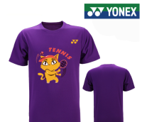 Yonex เสื้อผ้าแบดมินตันสำหรับผู้ชายและผู้หญิงใหม่2023ดูดซับเหงื่อกีฬากลางแจ้งแห้งเร็วชุดออกกำลังกายระบายอากาศฤดูร้อน