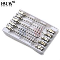 10PCS Stainless Steel Metal Needle for Farm Animals Livestock Poultry Paste Adhesive Glue Liquid Dispensing Syringe Needle WATTY Electronics