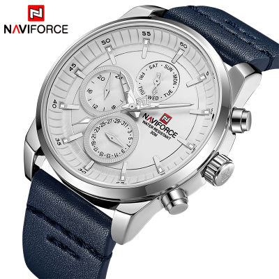Mens Watches NAVIFORCE Top nd Luxury Waterproof 24 hour Date Quartz Watch Man Fashion Leather Sport Wrist Watch Men Clock