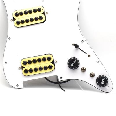 ‘【；】 HH 2 Humbucker Coil Splitting Pickguard Pickup Loaded Prewired Scratchplate  Electric Pick-Up For ST Guitarra