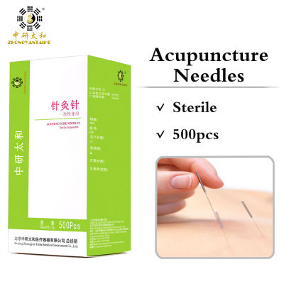 Wholesale Sterile 500Pcs 100 1Box Disposable Acupuncture Needles Zhongyan Taihe Beauty Massage Needle - Tube Valid for 5 Years