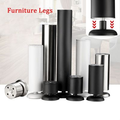 ♂♣▼ Furniture Legs Adjustable Height Carbon Steel Table Feet Sofa Bed Leg Replacement Heavy Duty Furniture Hardware