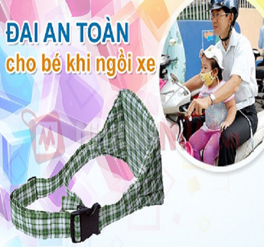 Đai xe máy an toàn cho bé khi ngồi xe máy không bị té chất liệu cotton mềm - ảnh sản phẩm 4