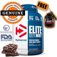 Dymatize Nutrition Elite 100% Whey Protein - 5 lbs Rich Chocolate + FREE ON portable key chain funnel