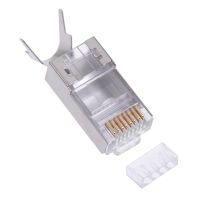 【Flash sale】 10Pcs Cat7 RJ45 Connector 1.3Mm Cat 7คริสตัลปลั๊ก FTP RJ45 Modular Connector